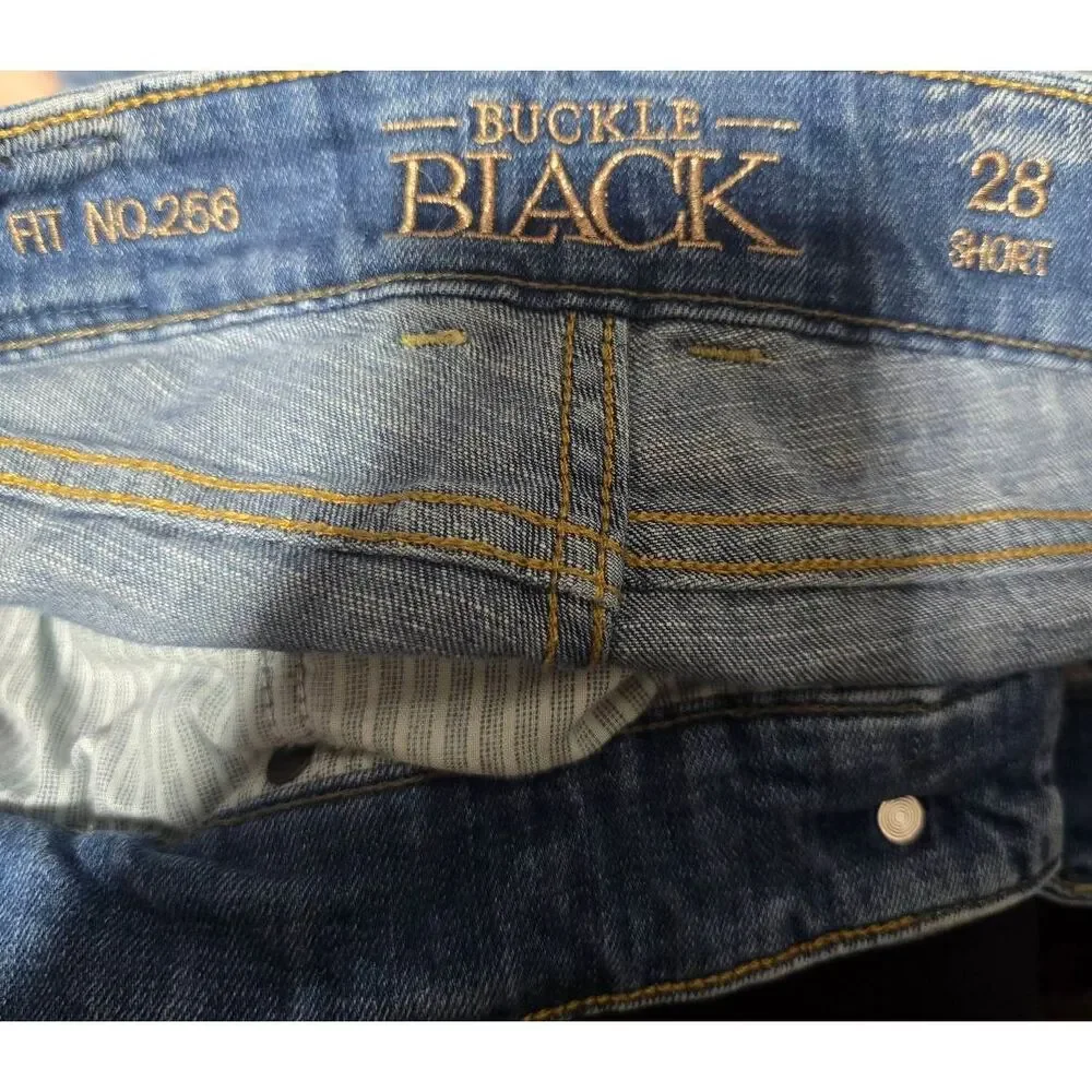 Buckle Fit No. 256 Boyfriend Stretch Denim Jean Shorts 28 Distressed Ripped